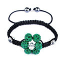 2013 katholische Rosenkranz-Armband-Art- und Weisehandgemachte gemischte Farben-Kristallkugel-Blumen-Form Shamballa Armbänder preiswertes BR01